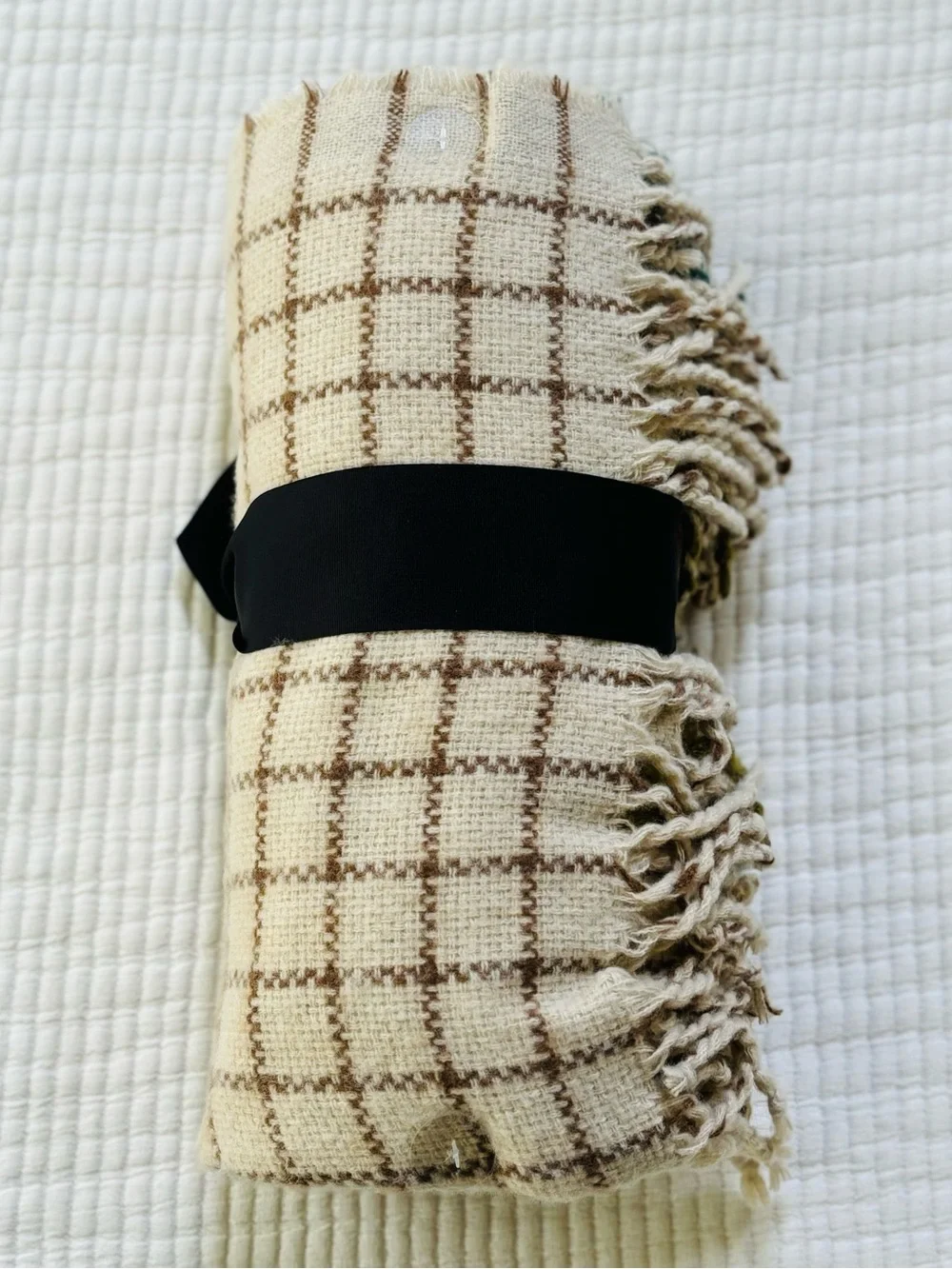 Hearth & Hand with Magnolia Plaid Lightweight Throw Blanket Brown/Green/Teal NWT